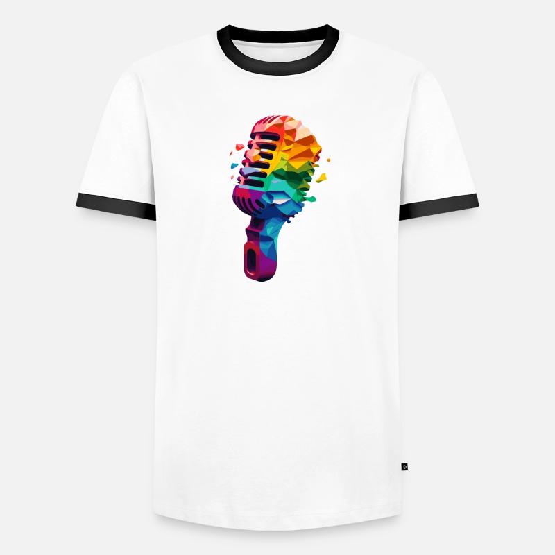 Micro couleur T-shirt contrasté Homme