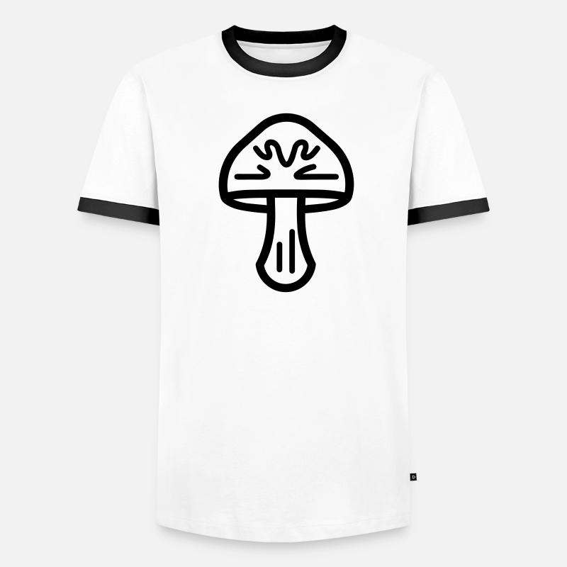 Champignon T-shirt contrasté Homme