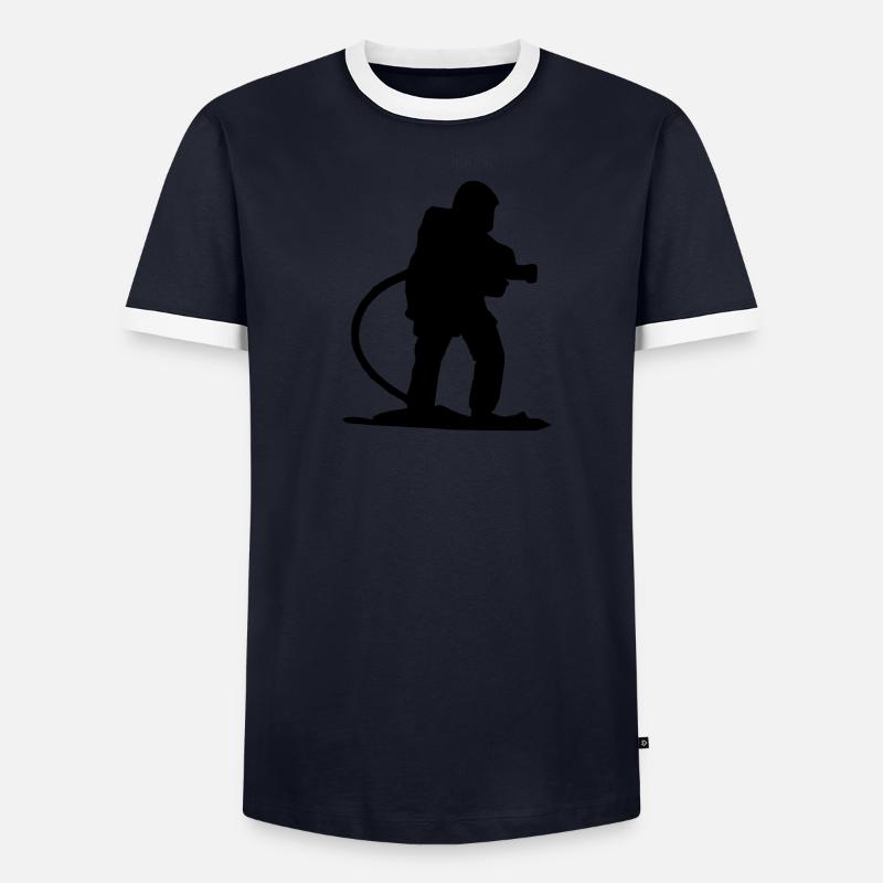 firefighter attack Men's Ringer Shirt