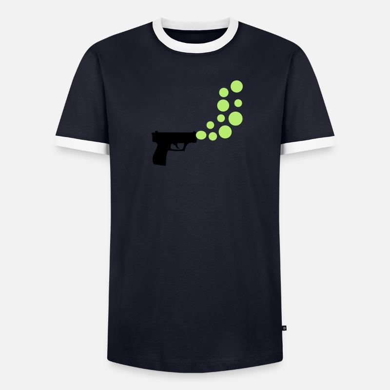 bubble gun - Männer Kontrast-T-Shirt - undefined