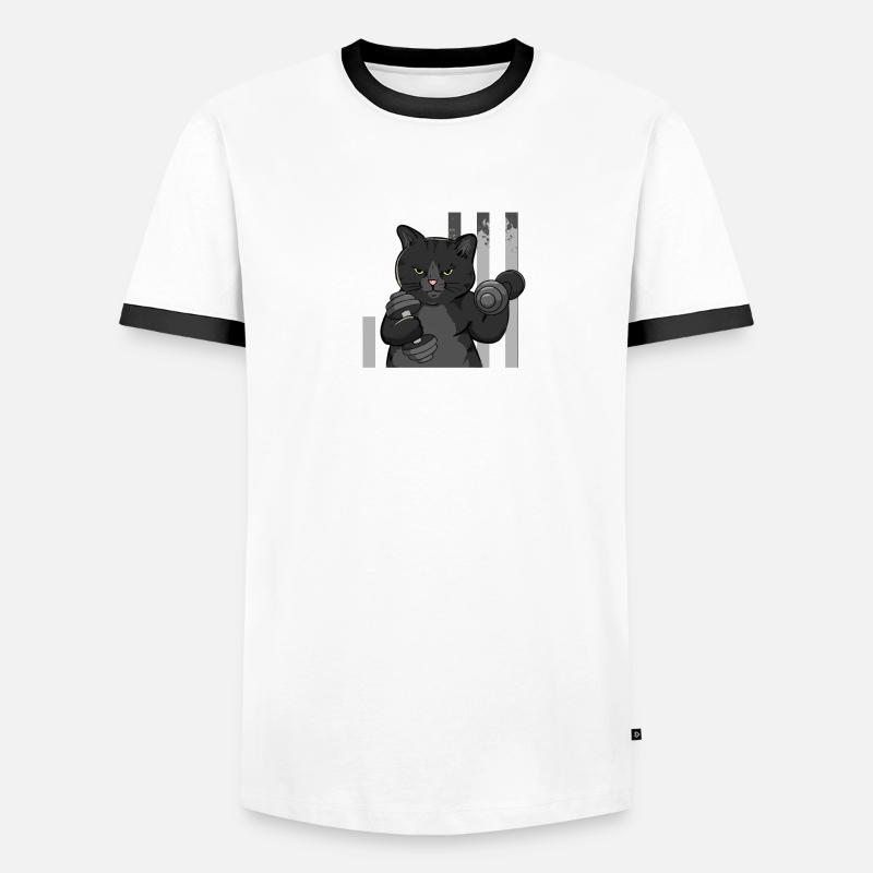 Workout Becaus Murder Is Wrong Männer Kontrast-T-Shirt