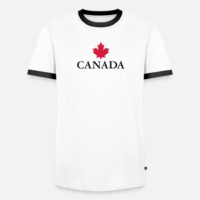 Canada Ottawa Maple Leaf Maple Leaf Canada America Men's Ringer Shirt