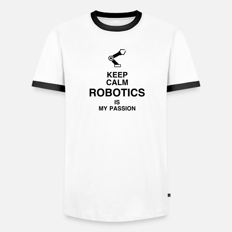 Robotics Robot Robotik Robotique Roboter Men's Ringer Shirt