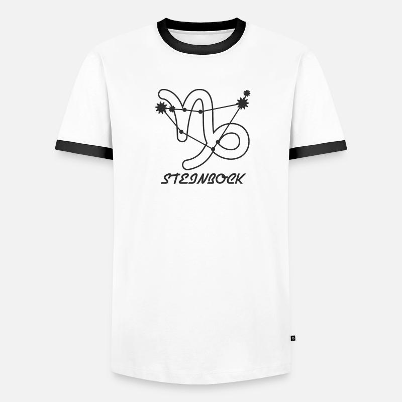 Steinbock – Dein Sternzeichen als Geschenk Männer Kontrast-T-Shirt