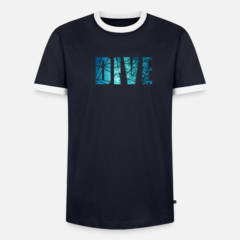 DIVE Männer Kontrast-T-Shirt