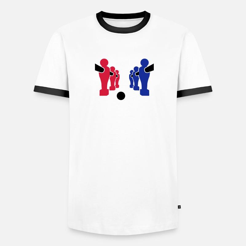 Tischkicker Männer Kontrast-T-Shirt
