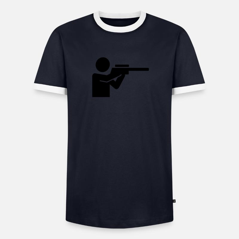 Jäger - Männer Kontrast-T-Shirt - undefined