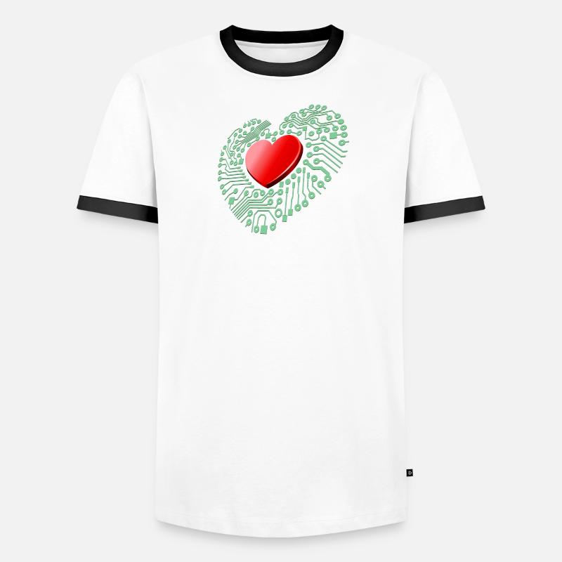 Lovetech Männer Kontrast-T-Shirt