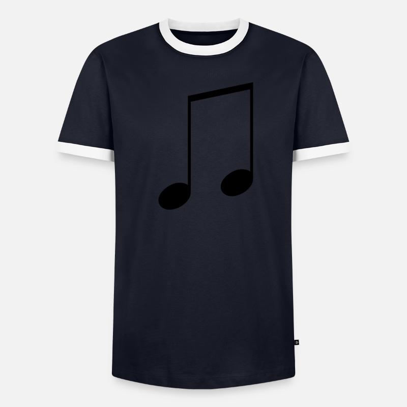 Note Männer Kontrast-T-Shirt
