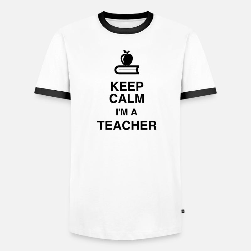 Ecole / Prof / Instit / Professeur / Maîtresse T-shirt contrasté Homme
