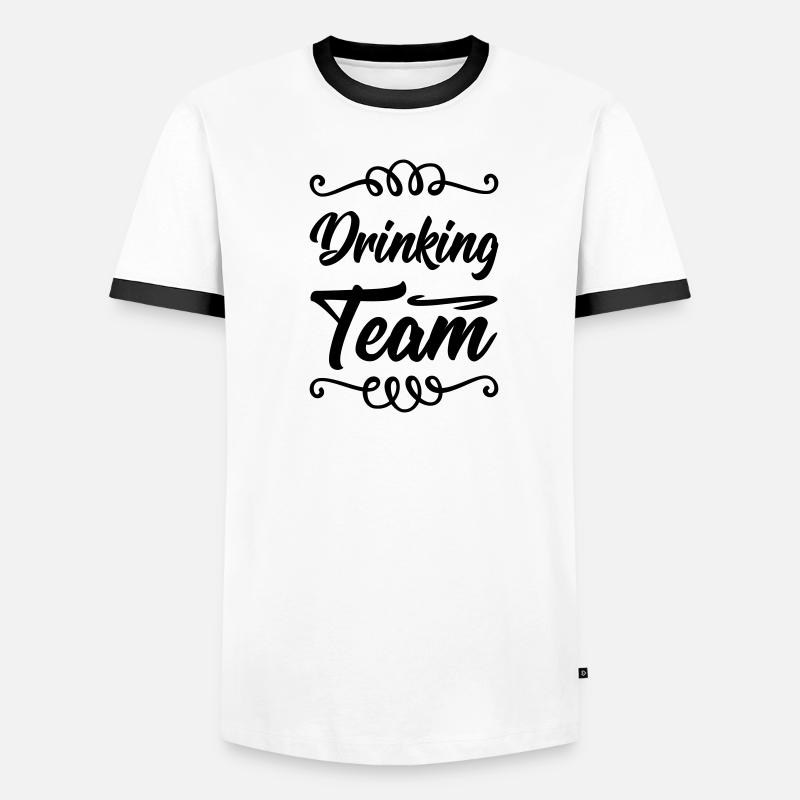 Drinking Team Männer Kontrast-T-Shirt