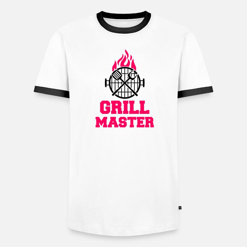 Maître du gril T-shirt contrasté Homme