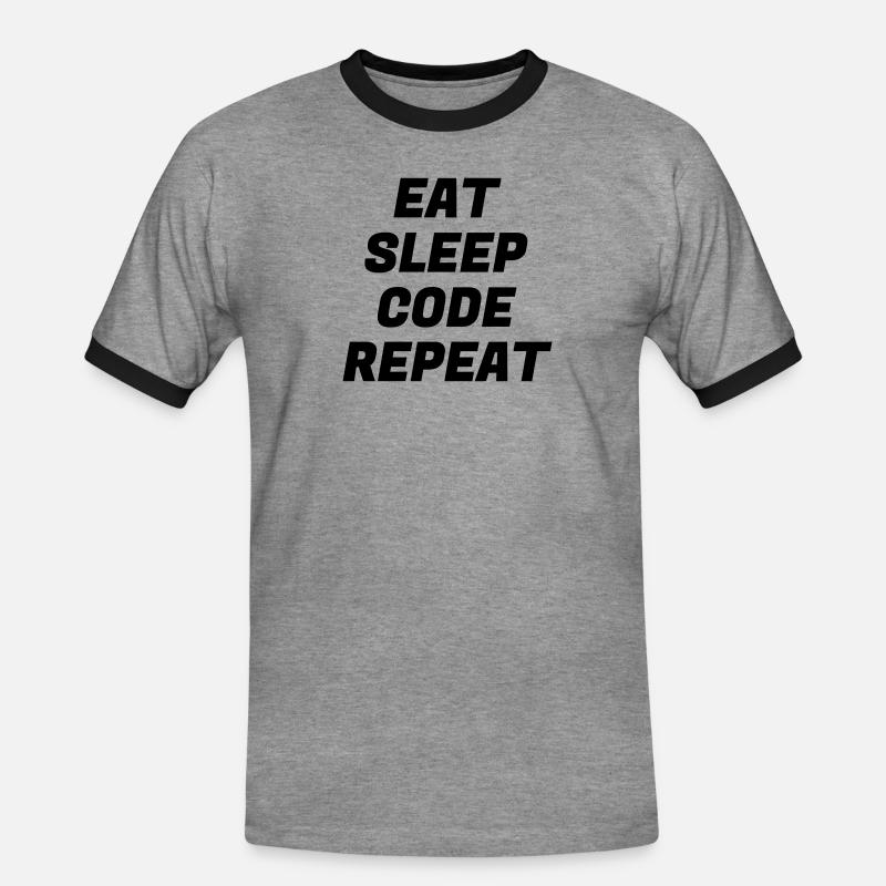 Entwickler / Informatiker / Programmierer / - Männer Kontrast-T-Shirt - Grau meliert/Schwarz