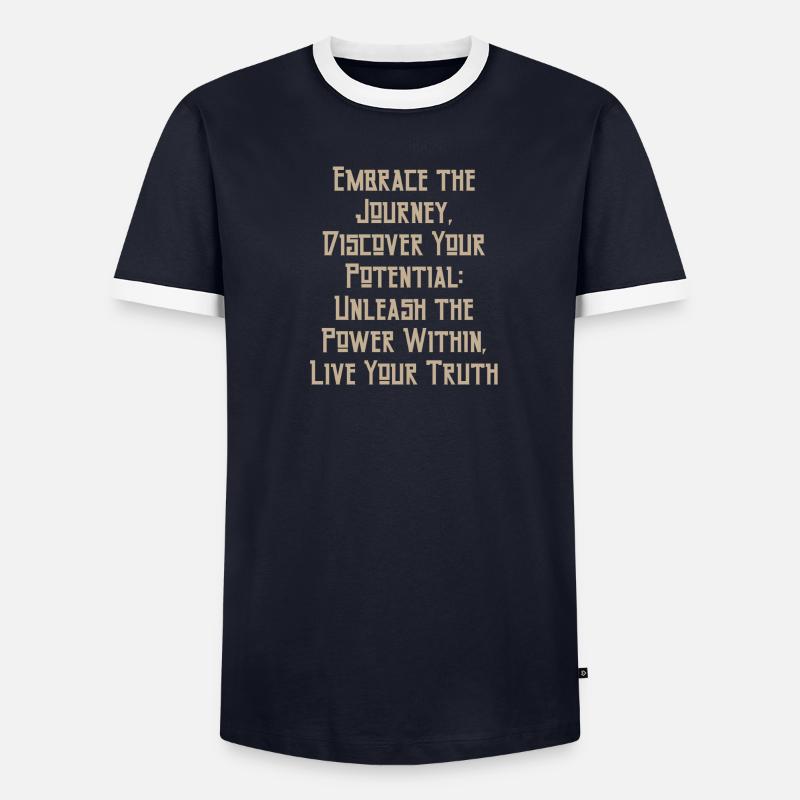 Conception de texte T-shirt contrasté Homme