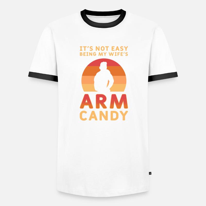 Arm Candy Ehemann Männer Kontrast-T-Shirt