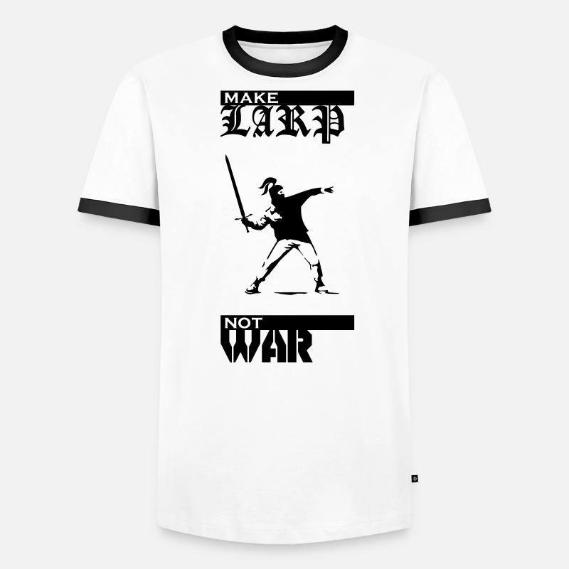 Make LARP Not War Men's Ringer Shirt