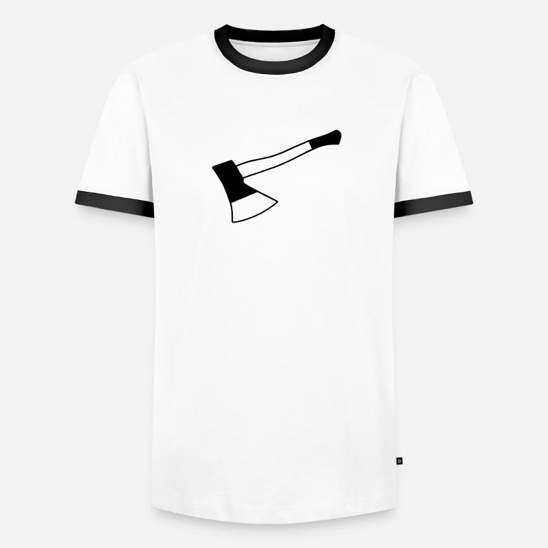 Küchenbeil Beil Männer Kontrast-T-Shirt