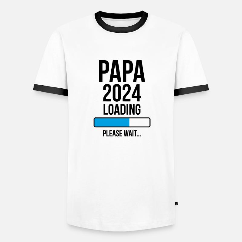 Papa 2024 Loading Please wait... T-shirt contrasté Homme