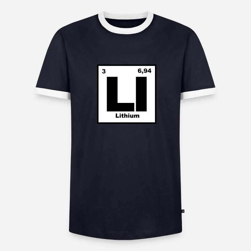 L’élément lithium T-shirt contrasté Homme