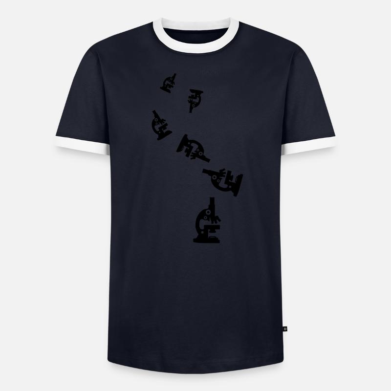 Microscope Icon Icon Men's Ringer Shirt