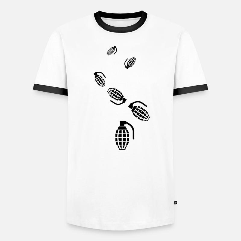 Grenade weapon icon Men's Ringer Shirt