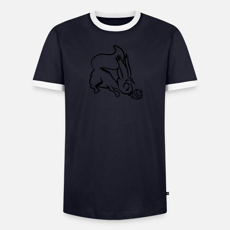Squirrel cute witty Men's Ringer Shirt