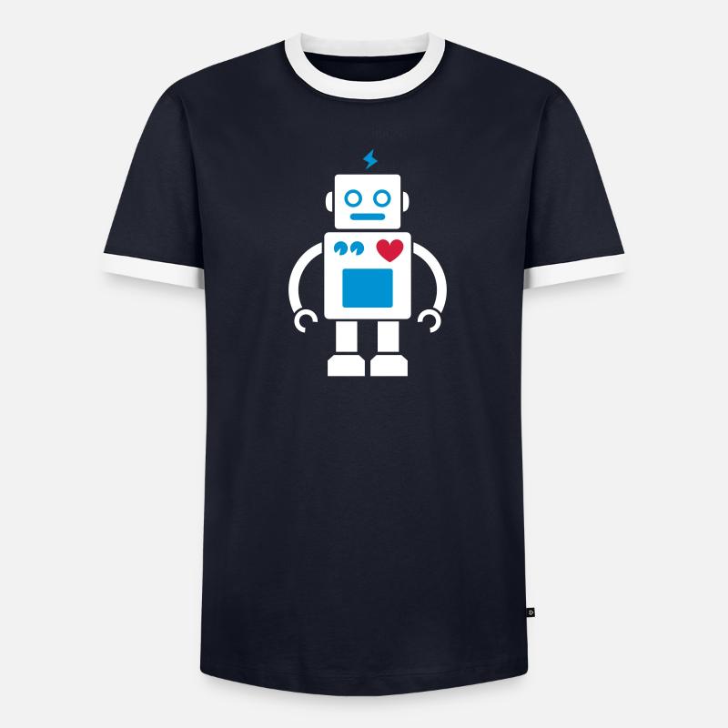 Roboter / Robot #2_3c Männer Kontrast-T-Shirt