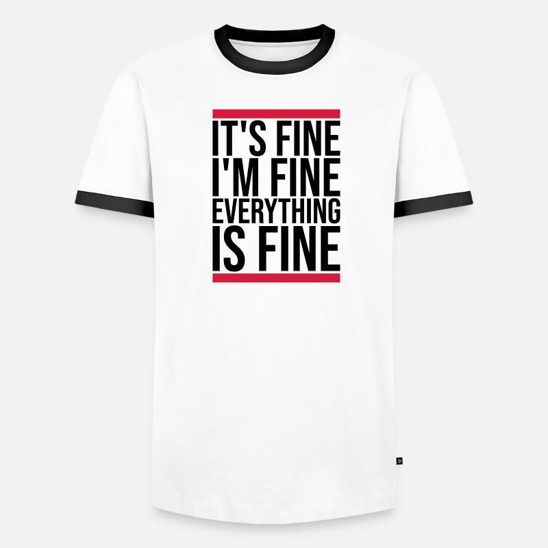 Tout va bien devis T-shirt contrasté Homme