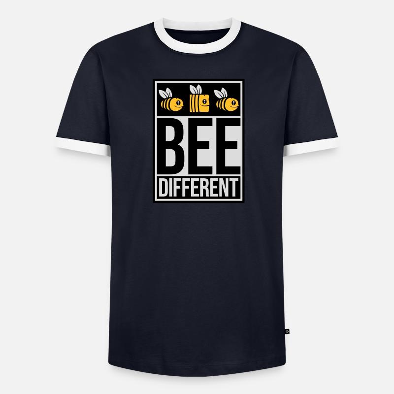 bee citation différente T-shirt contrasté Homme