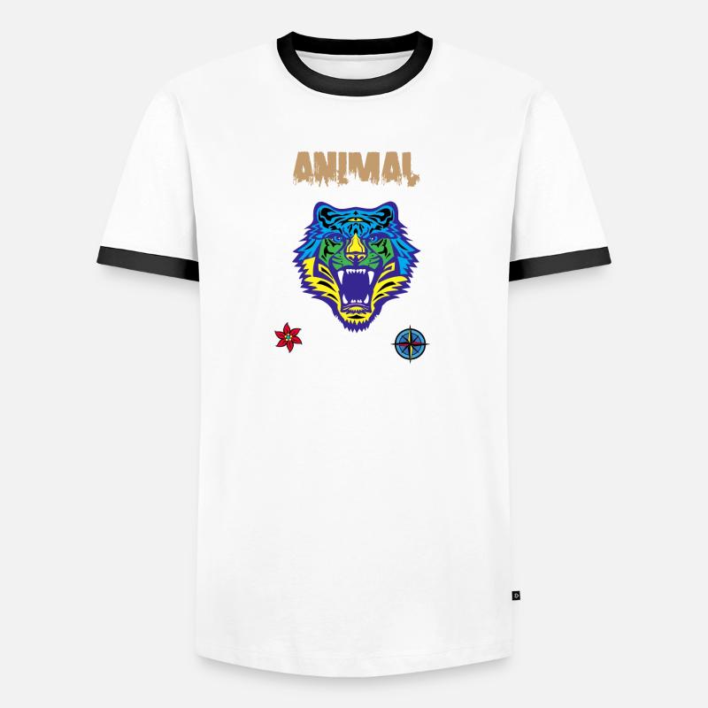 Bengal tiger scratch claw Men's Ringer Shirt