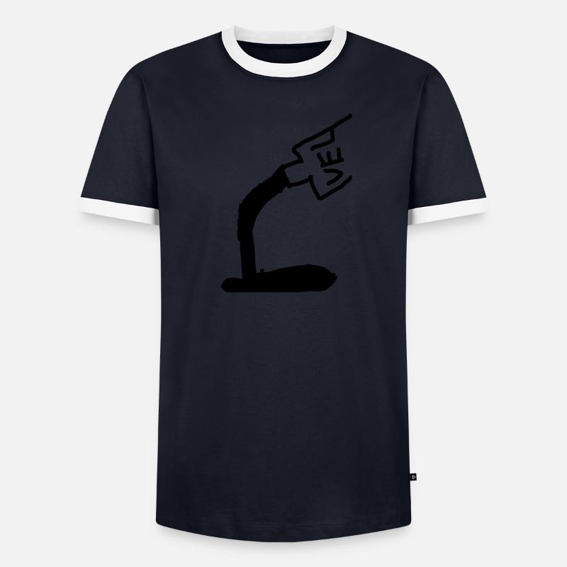 Vel Männer Kontrast-T-Shirt