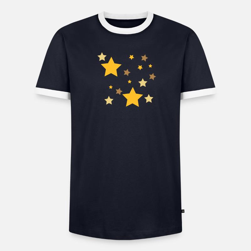 stars Männer Kontrast-T-Shirt
