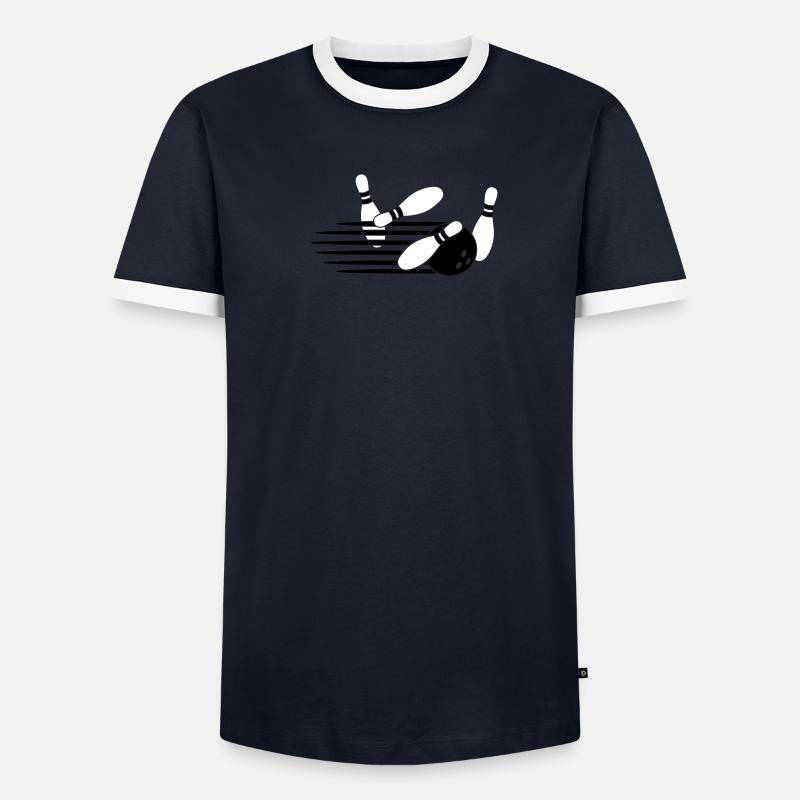 Fast Bowling Throw Männer Kontrast-T-Shirt