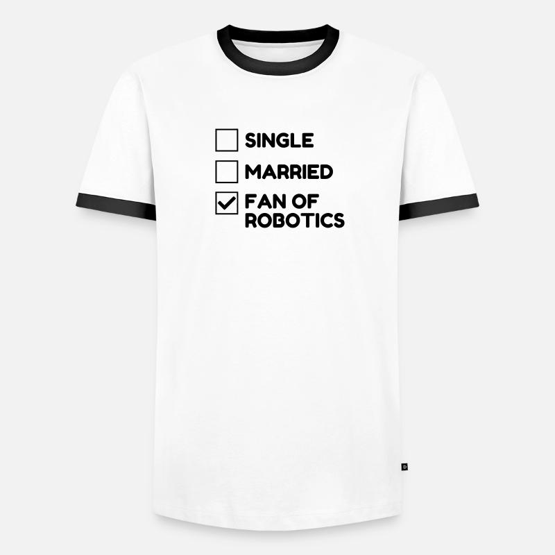 Robotics Robot Robotik Robotique Roboter Men's Ringer Shirt