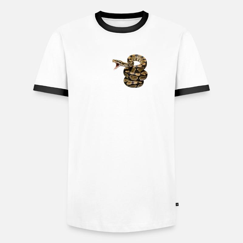 Königspython Schlangen LOVE Terrarium Python Männer Kontrast-T-Shirt