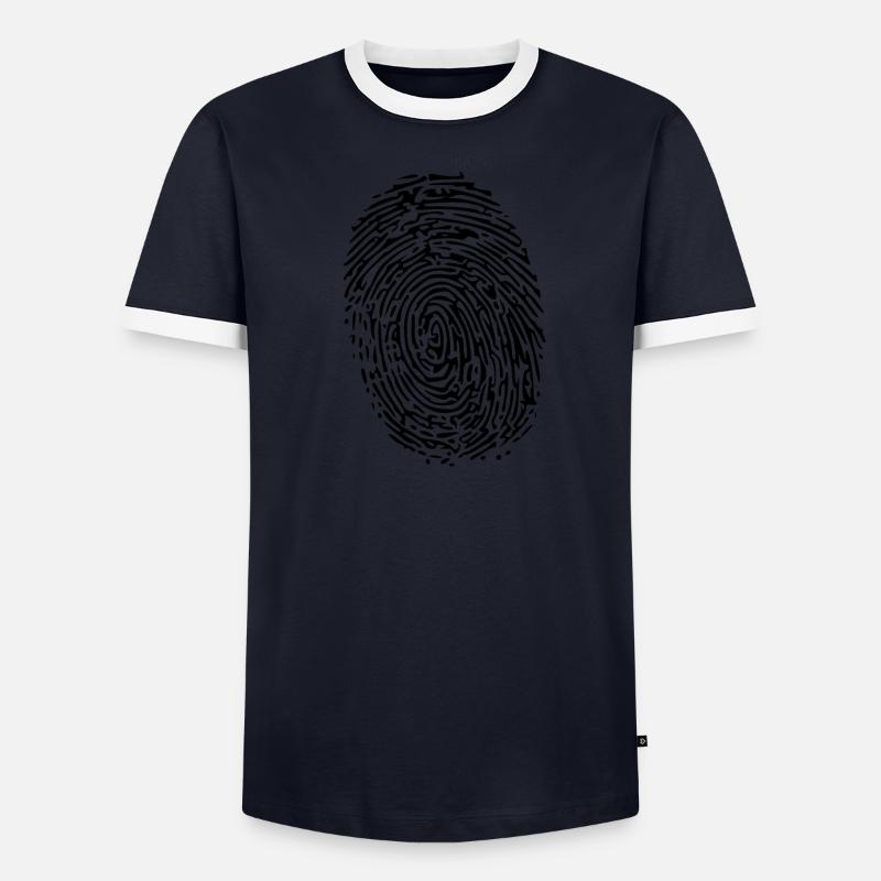 empreinte digitale T-shirt contrasté Homme