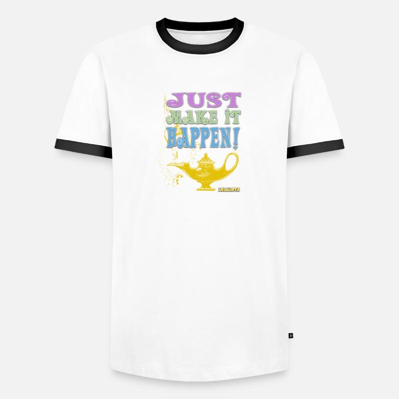 JUST make it happen! Männer Kontrast-T-Shirt