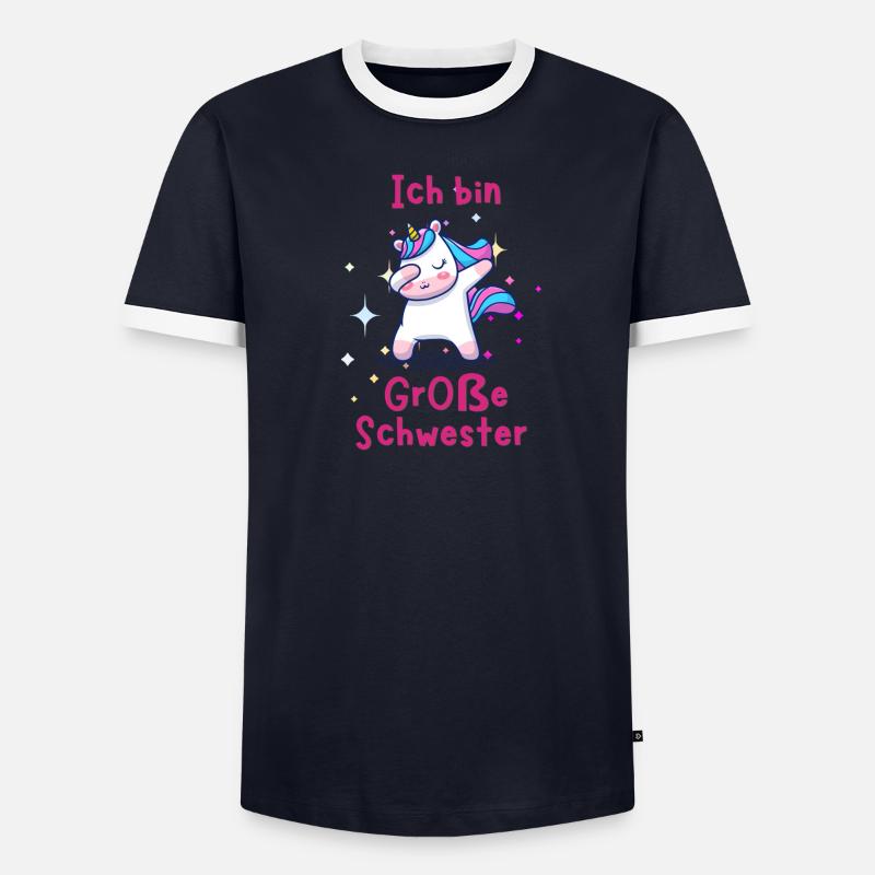 große Schwester Männer Kontrast-T-Shirt