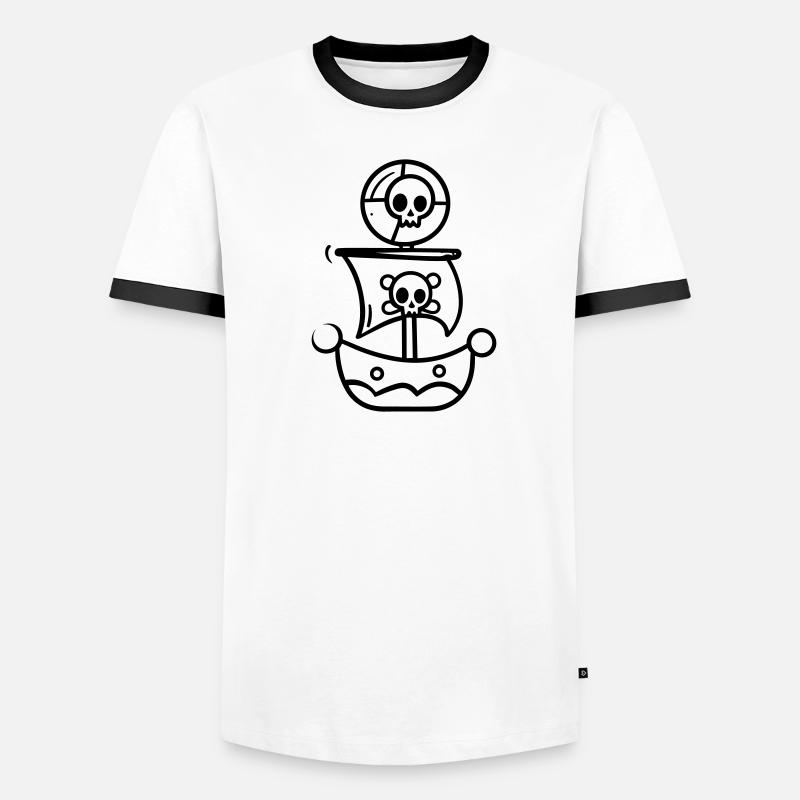 pirate ship Men's Ringer Shirt