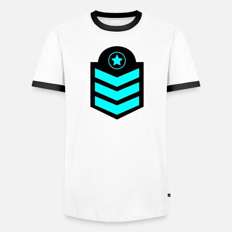 abzeichen Männer Kontrast-T-Shirt