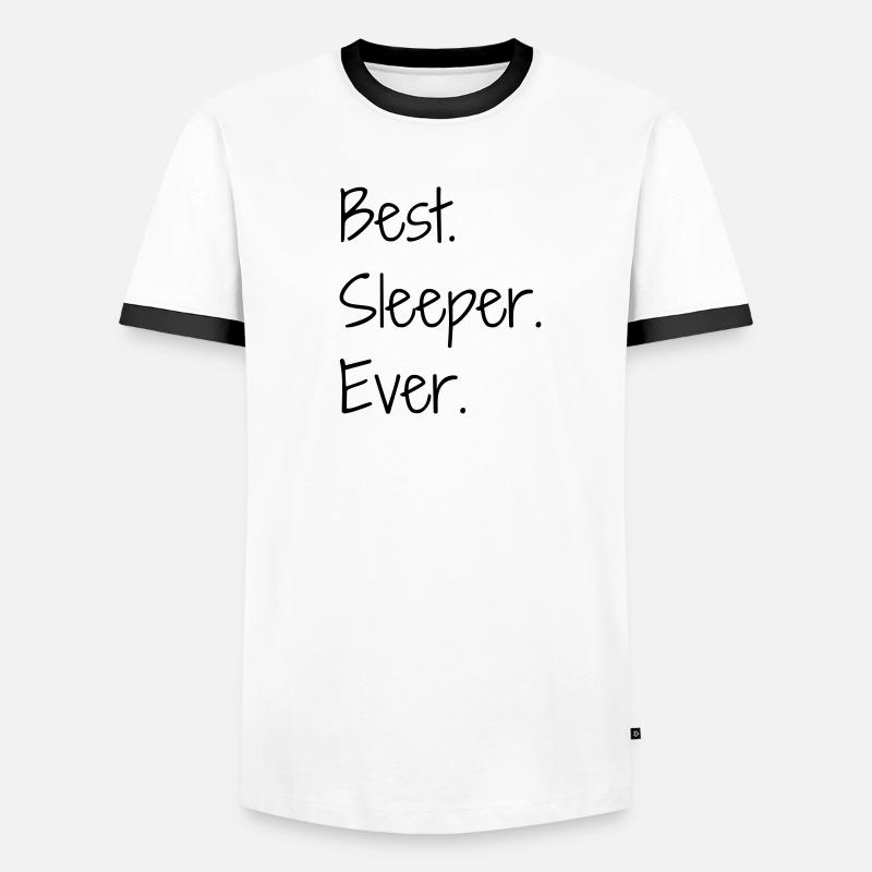 Sleeper Sleeping Schlaf Schläfer Dormir Dormeur Men's Ringer Shirt