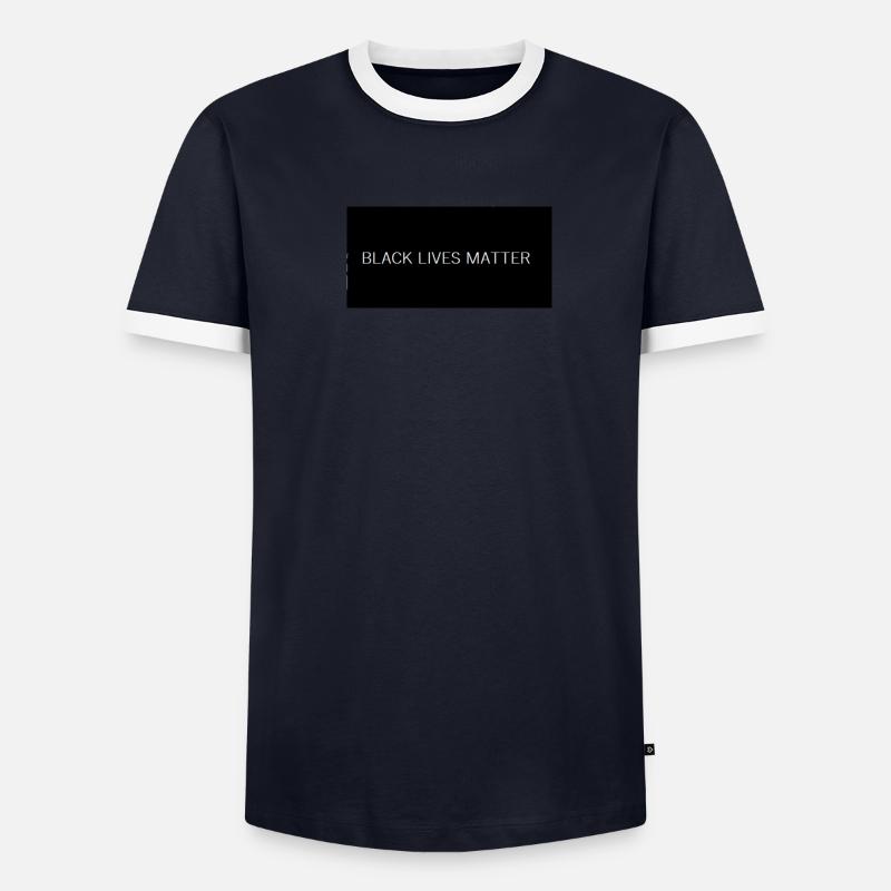 BLM Männer Kontrast-T-Shirt