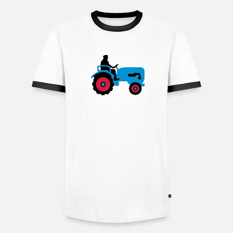 bauer_mit_traktor_032013_b_3c Men's Ringer Shirt