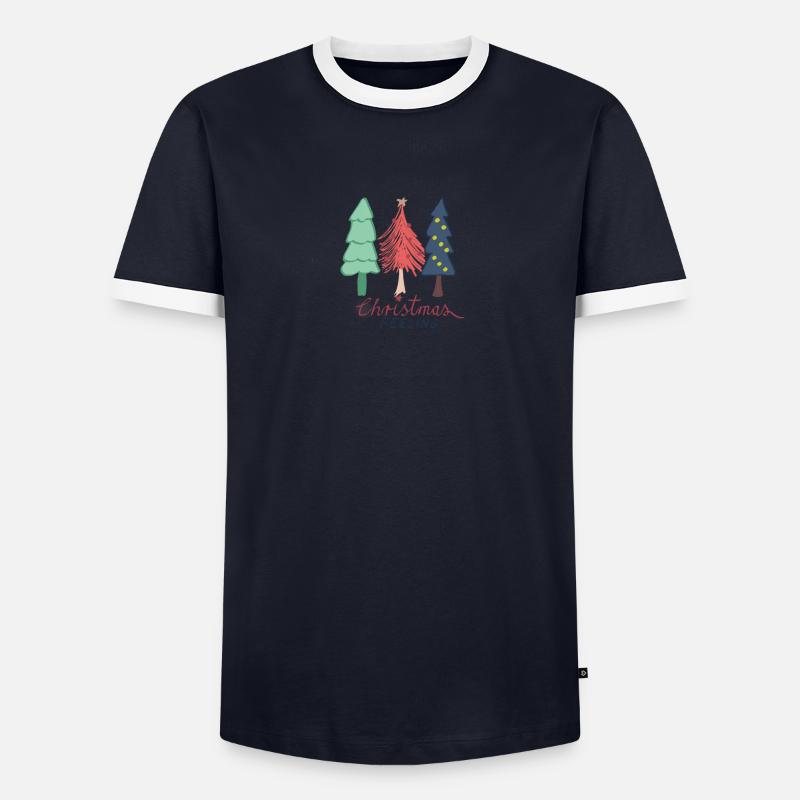 Sentiment de Noël T-shirt contrasté Homme