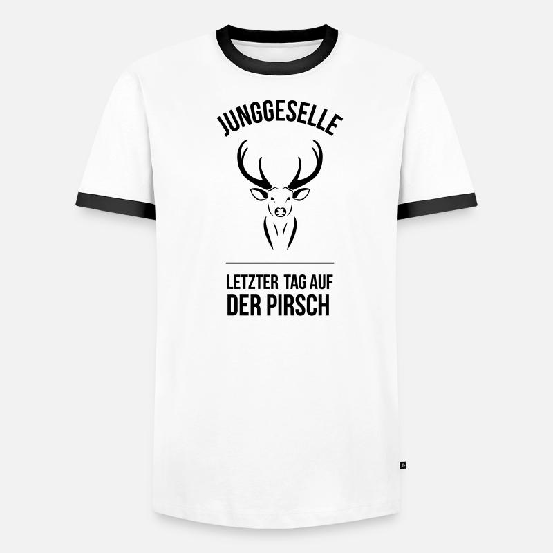 Der Junggeselle Männer Kontrast-T-Shirt