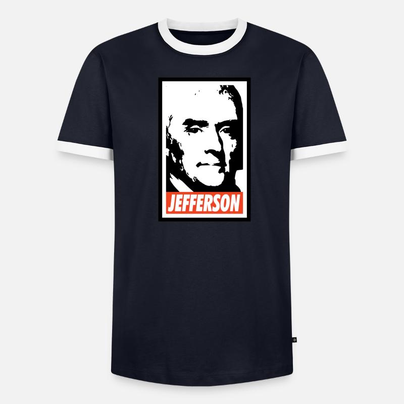 Thomas Jefferson T-shirt contrasté Homme