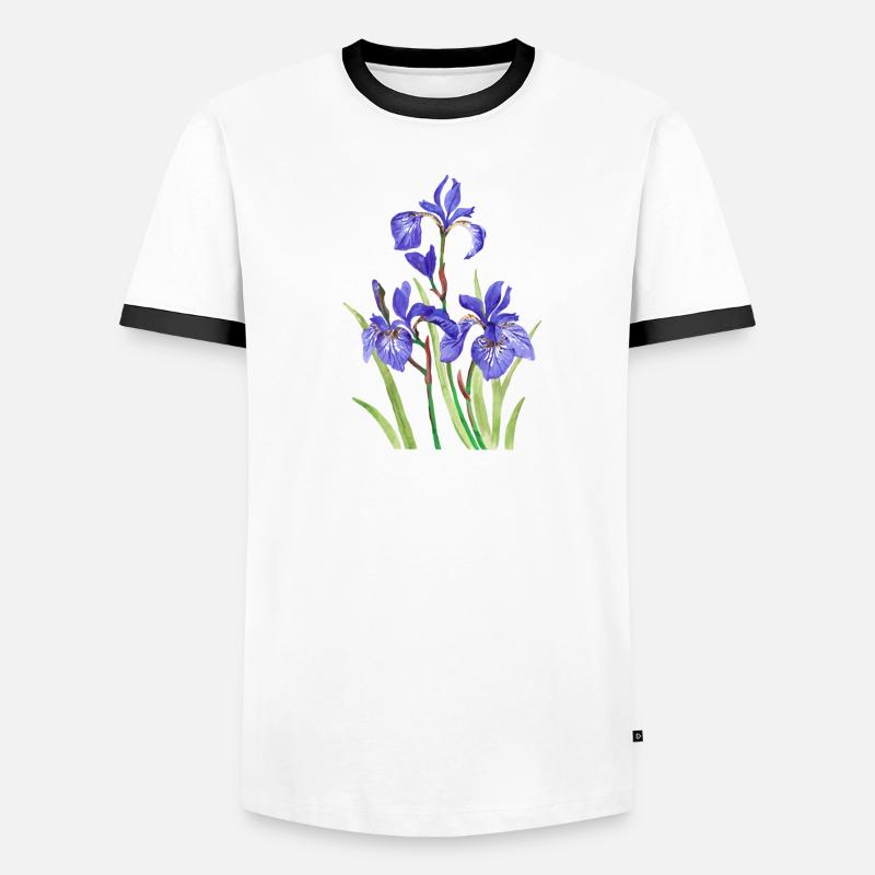 Iris Männer Kontrast-T-Shirt