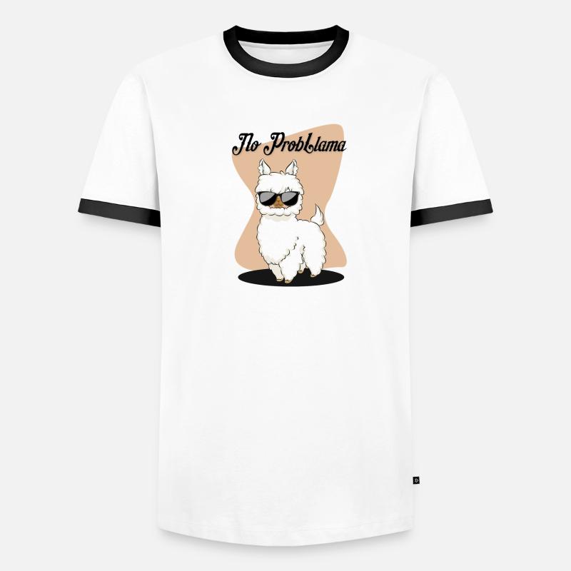 Llama lama alpaca no problemama probllama Men's Ringer Shirt