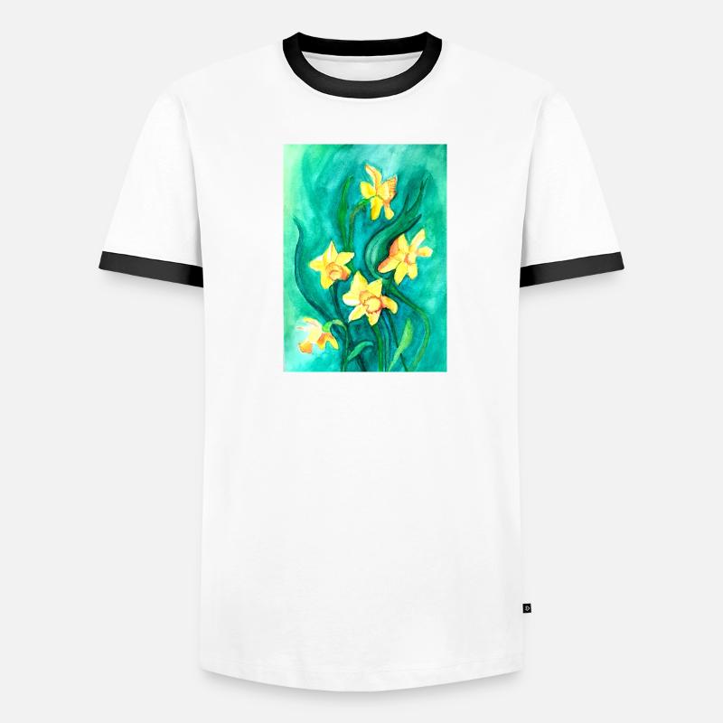 Jonquilles T-shirt contrasté Homme