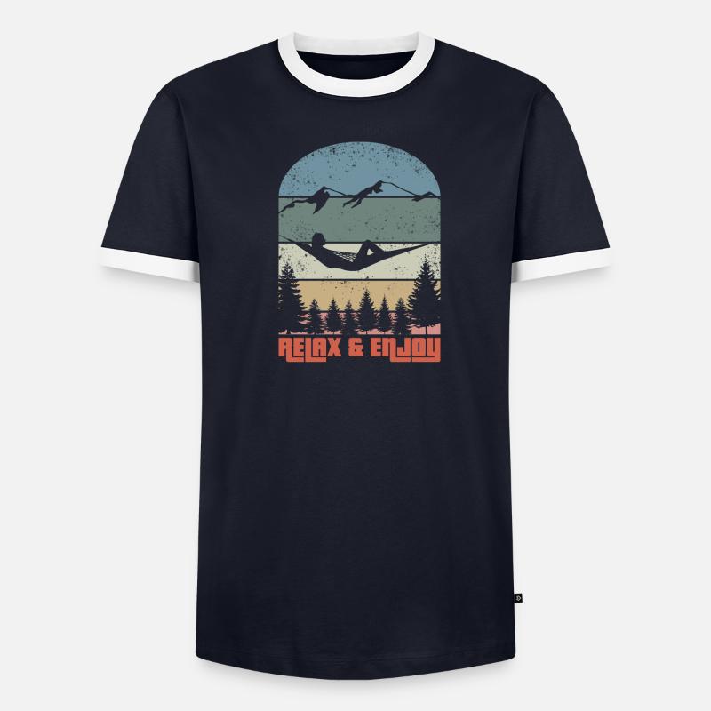 Relax & Enjoy Männer Kontrast-T-Shirt